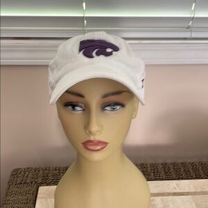 Zephyr K State White and Purple Hat Classic Curved Brim